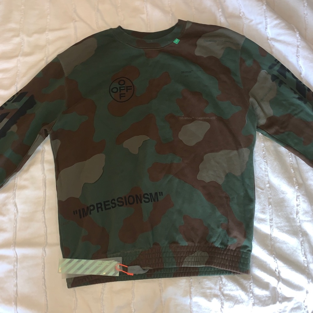 Off-White Camo CrewNeck sweatshirt